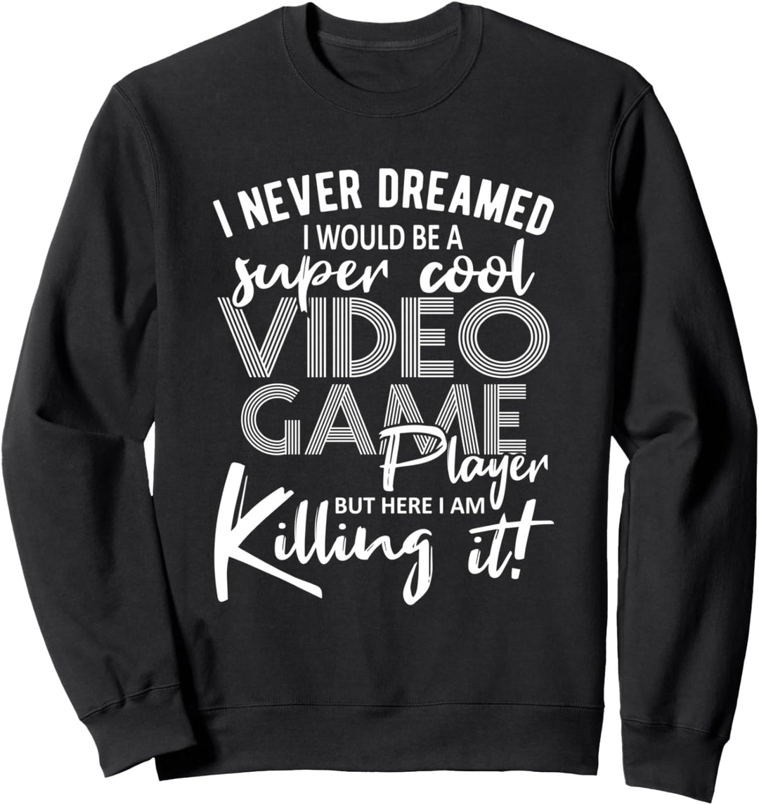 Gaming Retro Video Game Player Geschenk für Gamer und Zocker Sweatshirt