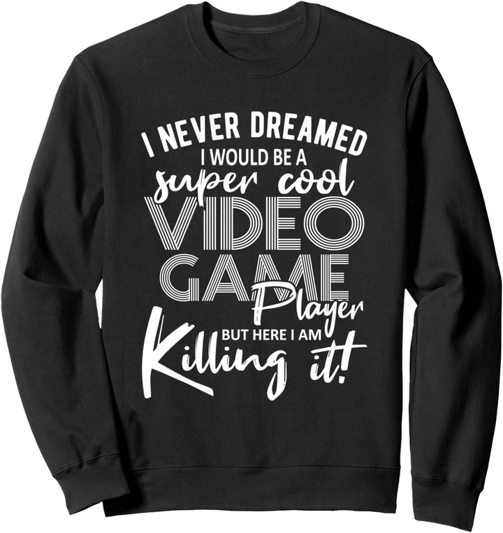Gaming Retro Video Game Player Geschenk für Gamer und Zocker Sweatshirt