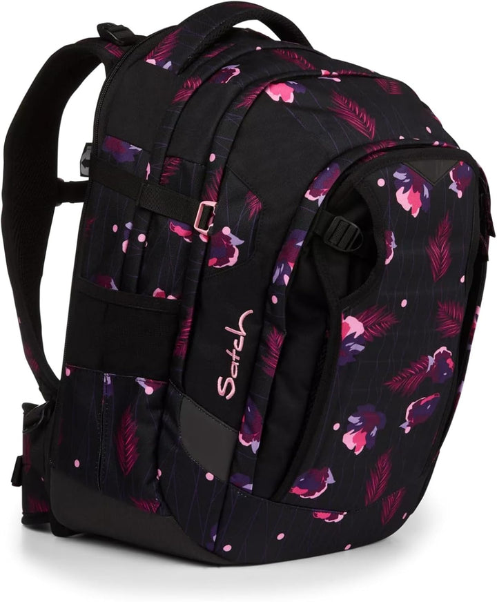 Satch Match Schulrucksack ab 5. Klasse, ergonomisch, erweiterbar auf 35 Liter, standfest, extra Fron