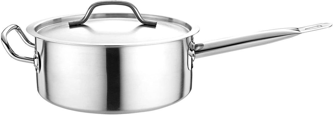 Edelstahl Kochtopf mit Deckel für alle Herdarten Topf in 11 Grössen Ø 16cm - Höhe 7cm, Ø 16cm -