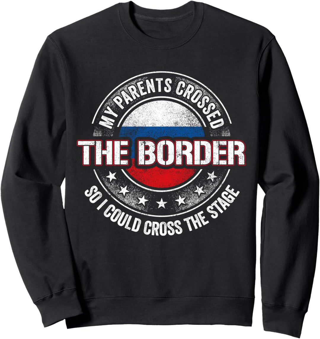 Russland Russische Wurzeln Russisches Erbe Stolze Russische Flagge Sweatshirt