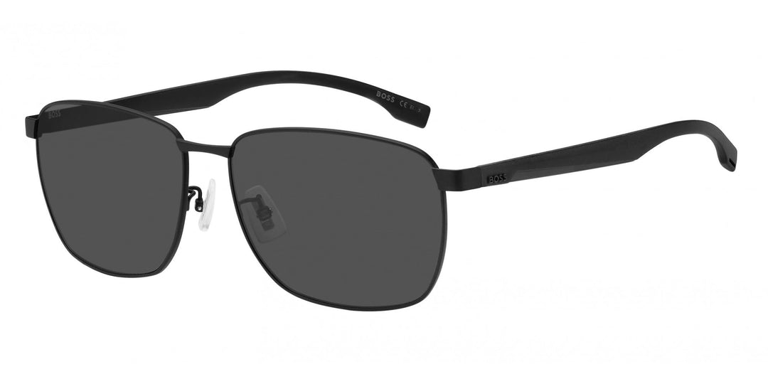 HUGO BOSS Unisex Sunglasses 62/16/150 Mattes Schwarz, 62/16/150 Mattes Schwarz