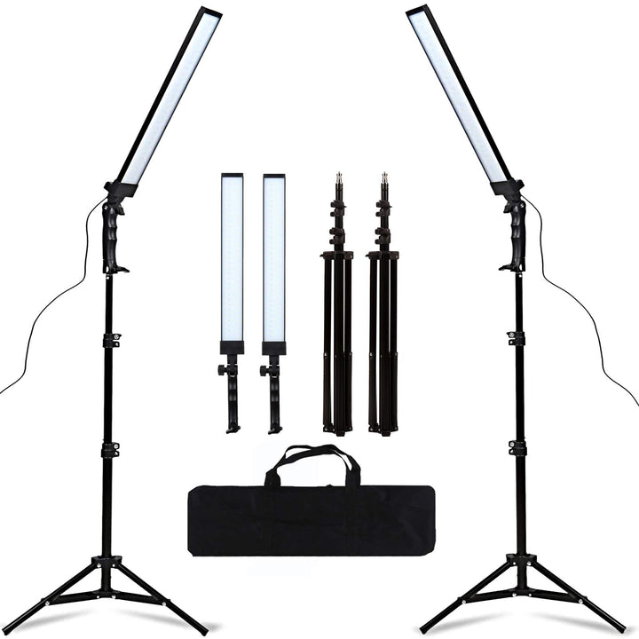 GSKAIWEN LED Leuchte Fotografie Studioleuchte Set Video Fülllicht Dimmbare Leuchte mit Lichtständer,