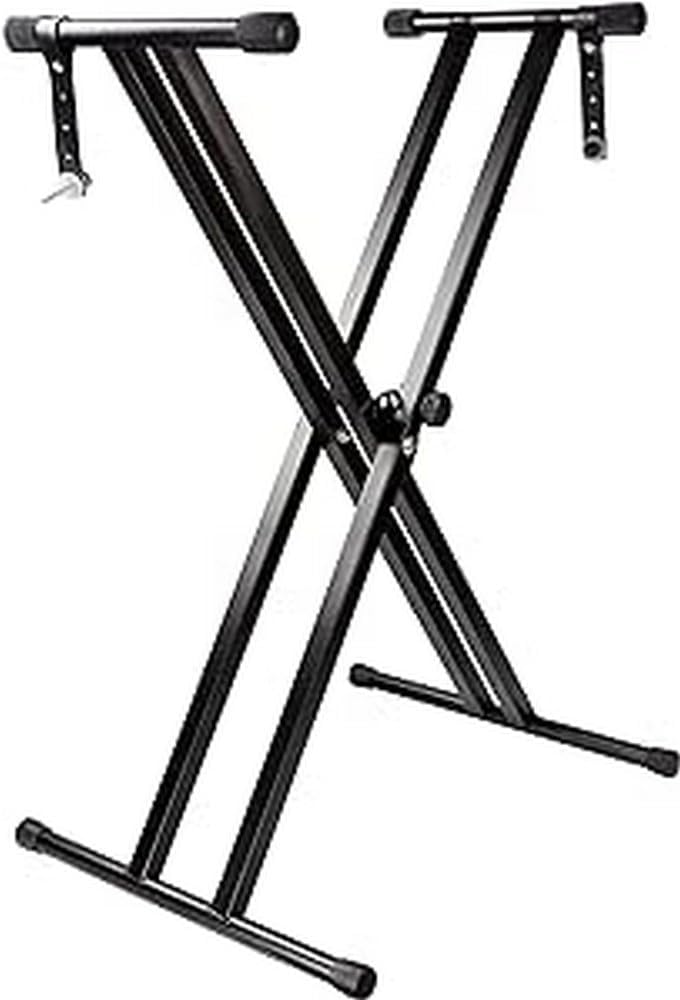 Rockjam Double Bracked Einstellbarer Tastaturständer mit Verriegelungsbändern Double Bracked