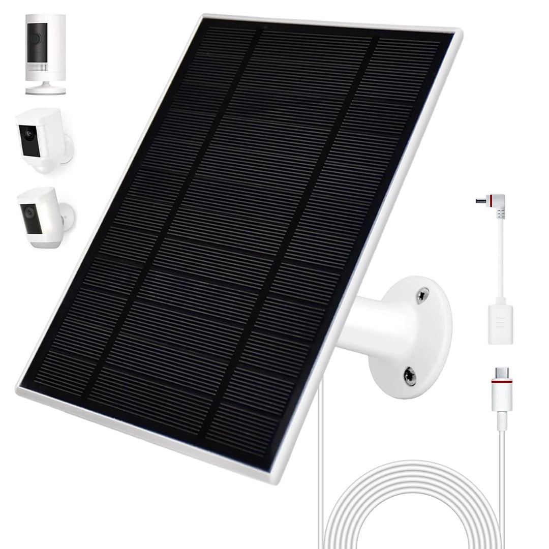 6W Solarpanel für Sicherheits kameras, 5V Solarladegerät kompatibel mit Ring Stick Up Cam/Spotlight