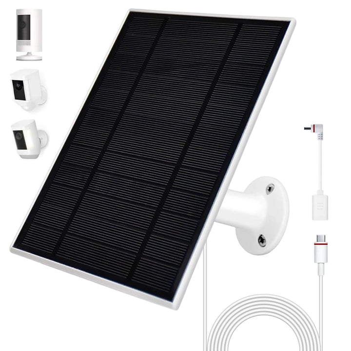 6W Solarpanel für Sicherheits kameras, 5V Solarladegerät kompatibel mit Ring Stick Up Cam/Spotlight