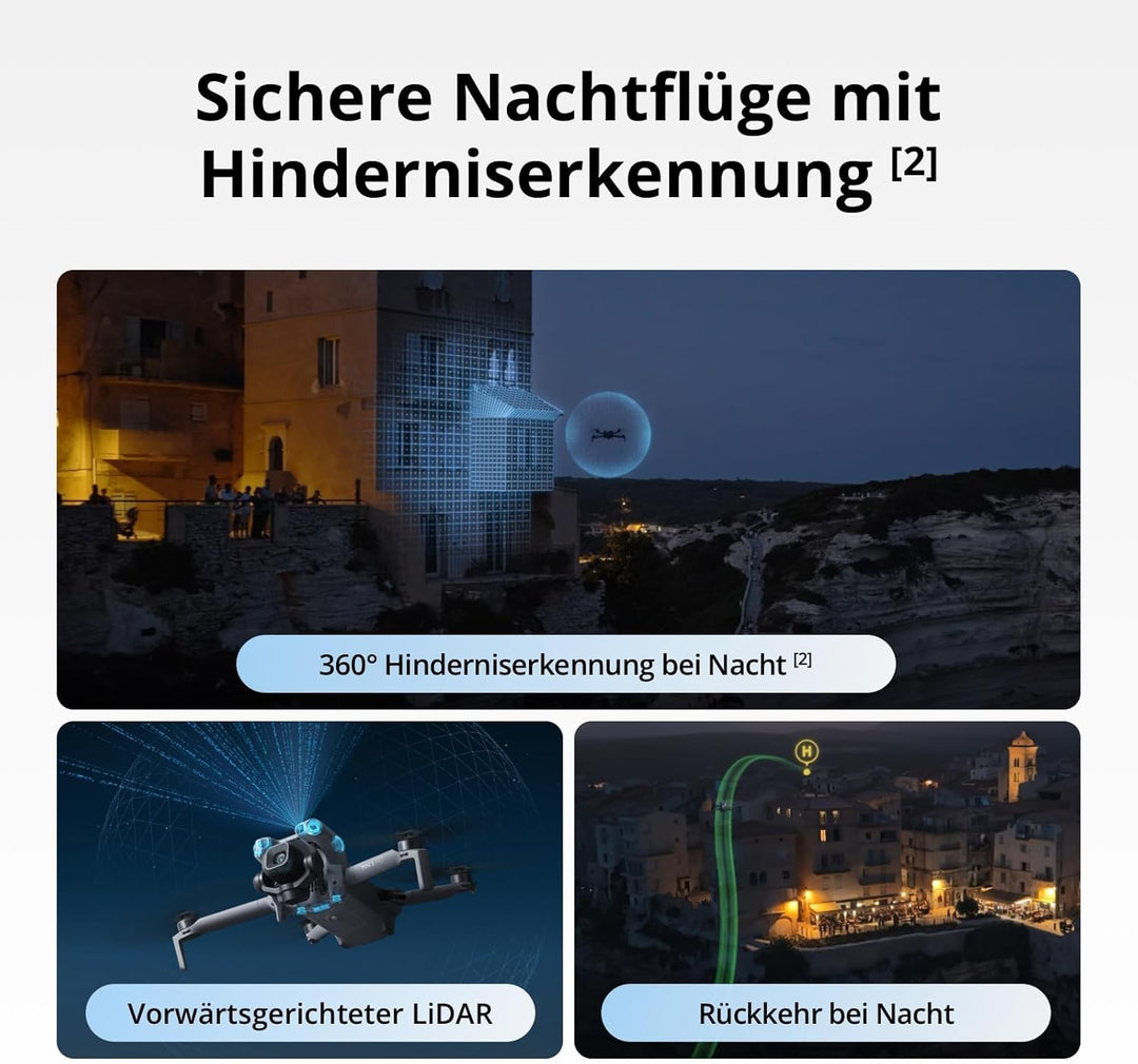 DJI Mini 5 Pro Fly More Combo Plus mit DJI RC 2 Bundle mit Kartenleser + Speicherkarte, 4K Drohne mi