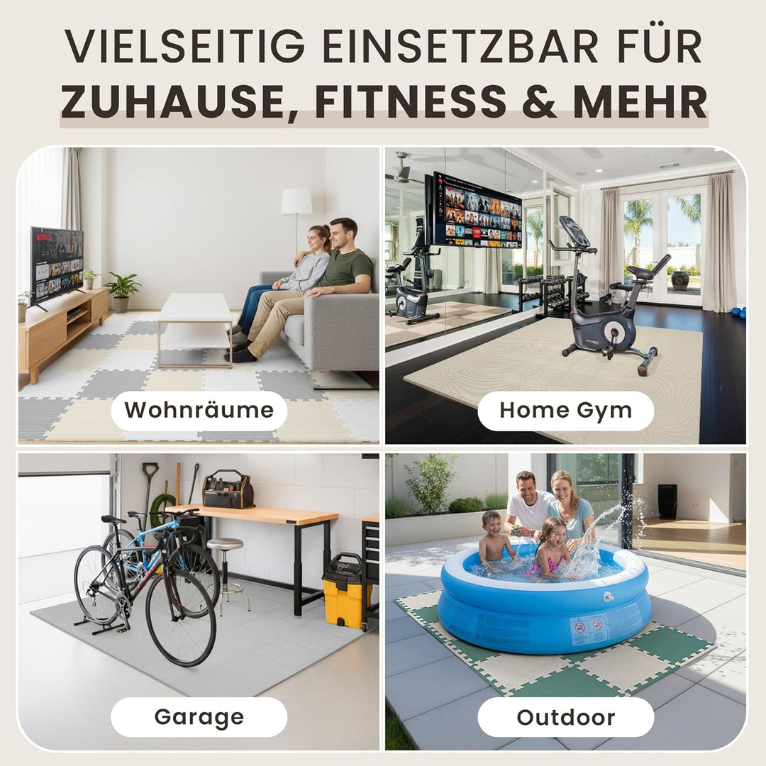 Schutzmatten Bodenschutzmatte Set Sportmatte Gymnastikmatte Puzzlematte: Puzzle Sportgeräte Matte Fi