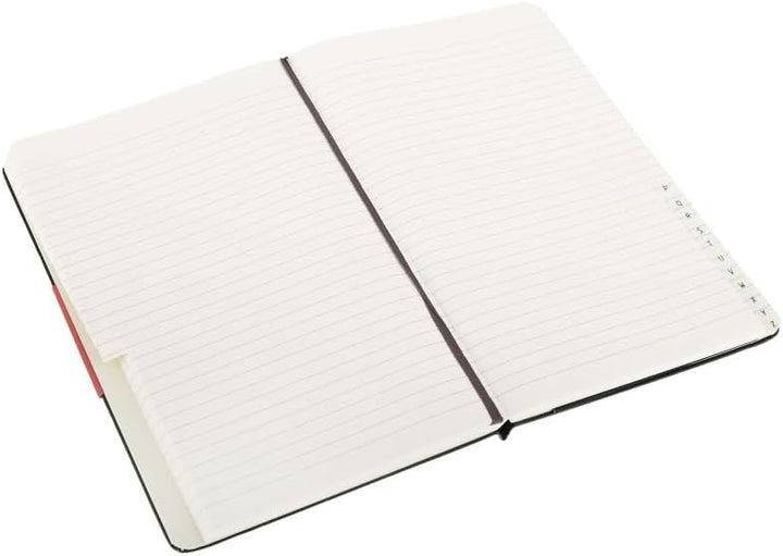 Moleskine Adressbuch, alphabetische Registerkarten (für das Büro, Hardcover, Grossformat 13 x 21 cm,