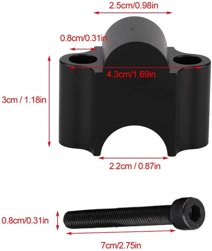 Lenkererhöhung Universal Aluminiumlegierung Lenker Riser 7/8 Zoll 22 mm Motorrad Lenker Rising Klemm