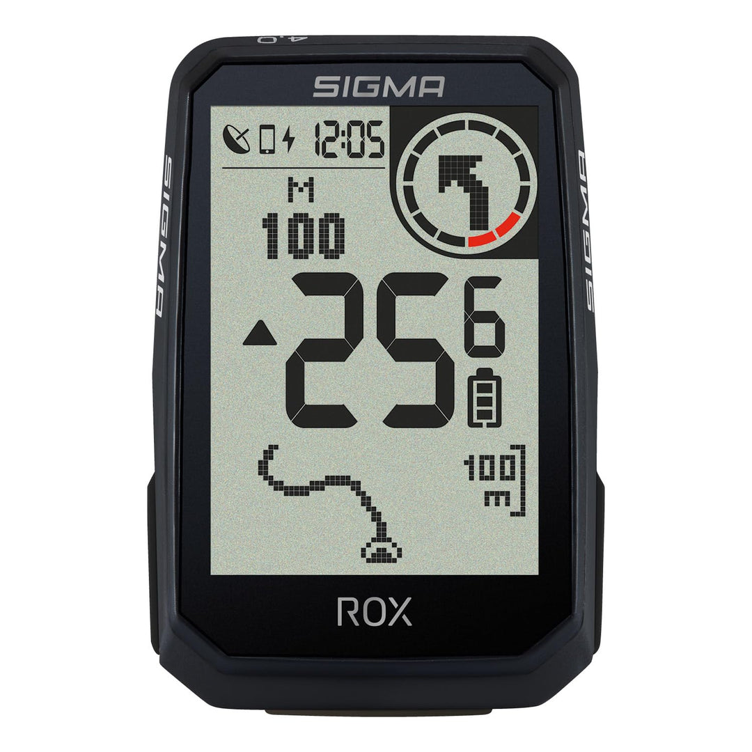 SIGMA ROX 4.0 Endurance Black | 41h Akkulaufzeit | 30 Funktionen wie Re-Routing & Höhenmessung | E-B