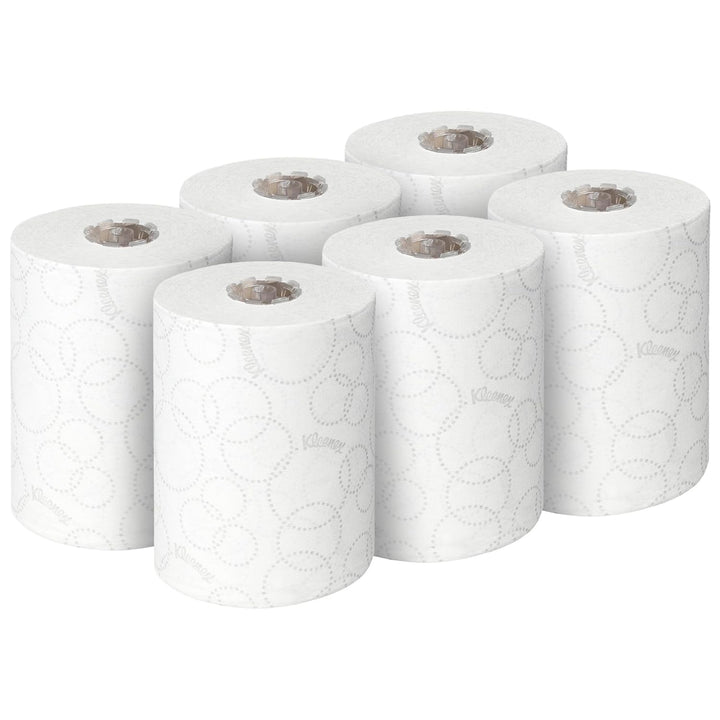 Kleenex Ultra Slimroll Rollenpapiertücher 6781 – 2-lagige Rollenhandtücher – 6 x 100 m weisse Rollen