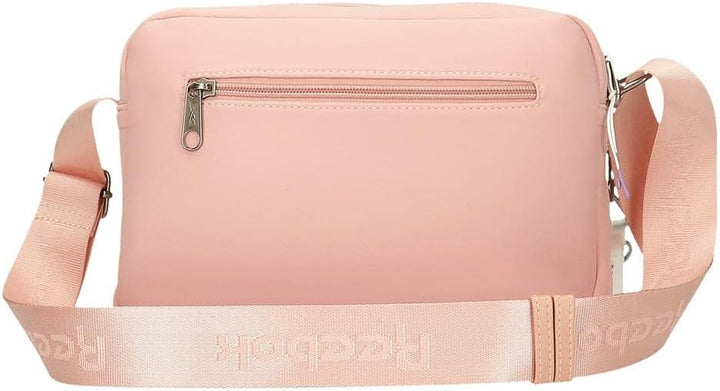 Reebok Noah Flache Umhängetasche Rosa 19x13x3 cm Polyester Bandolera plana Nackt, Bandolera plana Na