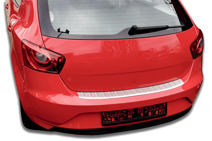 Ladekantenschutz Edelstahl MATT kompatibel für SEAT IBIZA 4trg | 2012-2017 | mit Abkantung | premium