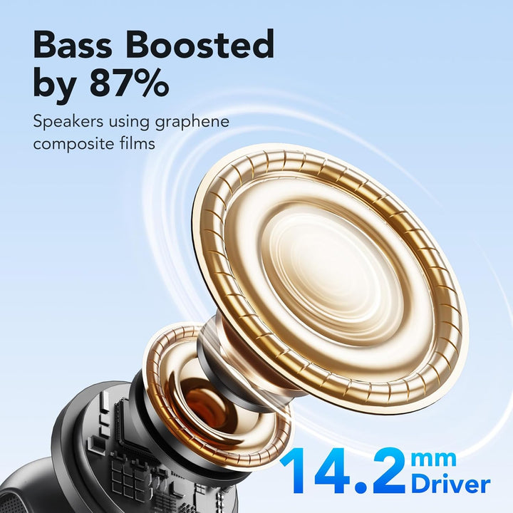 Bluetooth Kopfhörer, In Ear Kopfhörer Kabellos Bluetooth 5.4 Kabellose Kopfhörer mit 4 Mic, 2026 Kab