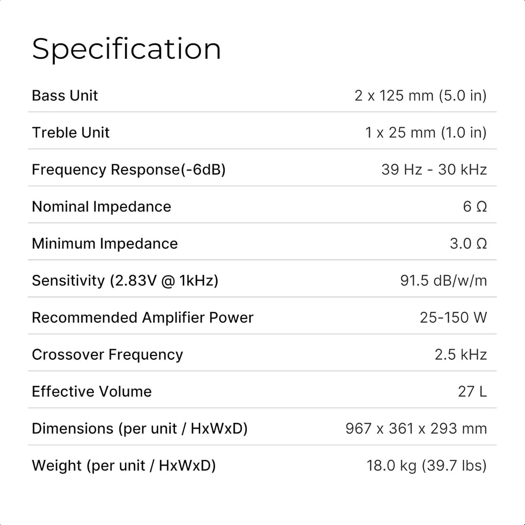 Q ACOUSTICS 5040 Einzelner Standlautsprecher Holme Oak – 12,7 cm Mittel-/Bass-Treiber, 2,5 cm Hochtö