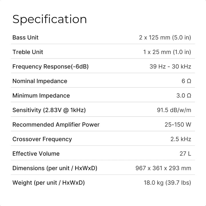 Q ACOUSTICS 5040 Einzelner Standlautsprecher Holme Oak – 12,7 cm Mittel-/Bass-Treiber, 2,5 cm Hochtö