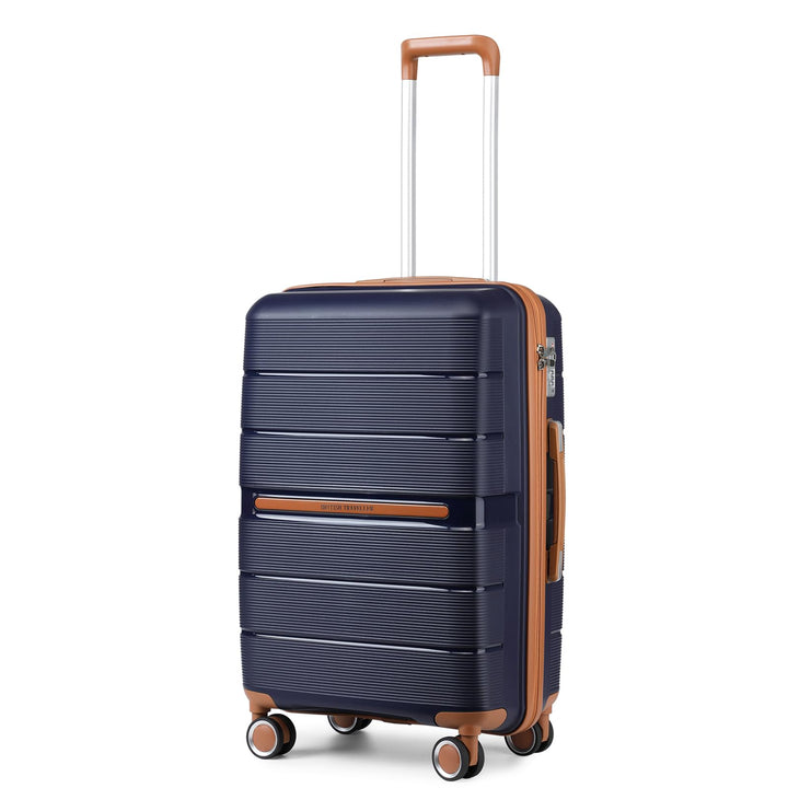 British Traveller Reisekoffer Mittelgross Koffer Trolleys Mittelgross Hartschalenkoffer 100% PP Hand