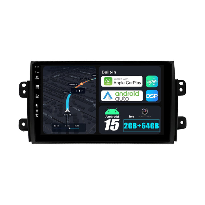 JOYX Android 13 IPS Autoradio Passt für Suzuki SX4 (2006-2013) - Eingebautes CarPlay Android Auto -