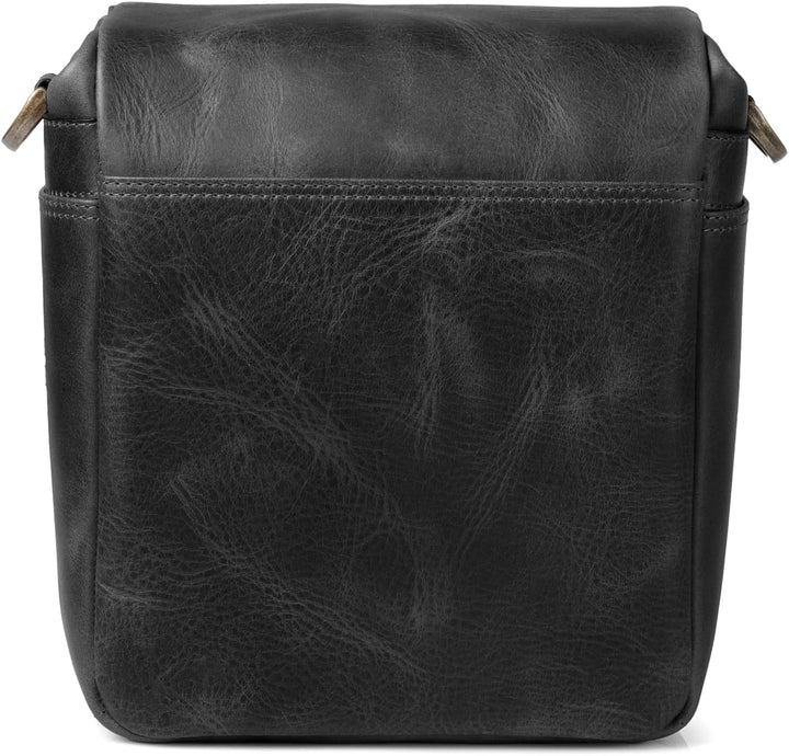 MegaGear MG1328 Torres Mini Kameratasche - Kuriertasche aus echtem Leder für Spiegellose, Sofortbild