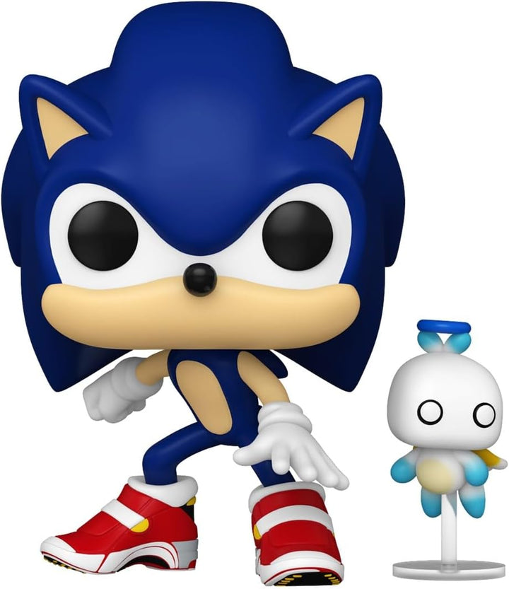Funko Pop! & Buddy: Sonic The Hedgehog - Sonic The Hedgehog mit HChao - Vinyl-Sammelfigur - Geschenk