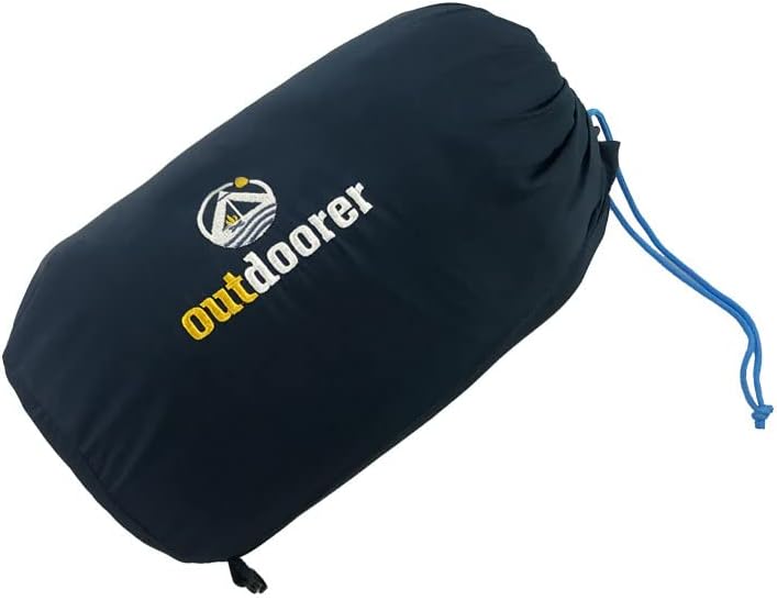Leichter Deckenschlafsack Trek Comfort von outdoorer mit 880g – Reise Schlafsack Erwachsene in Blau,