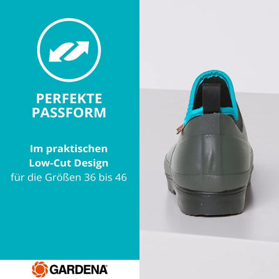 Gardena Gummistiefel kurz für Damen & Herren in den Grössen 36-46 I Unisex-Regenstiefel im Low-Cut-D