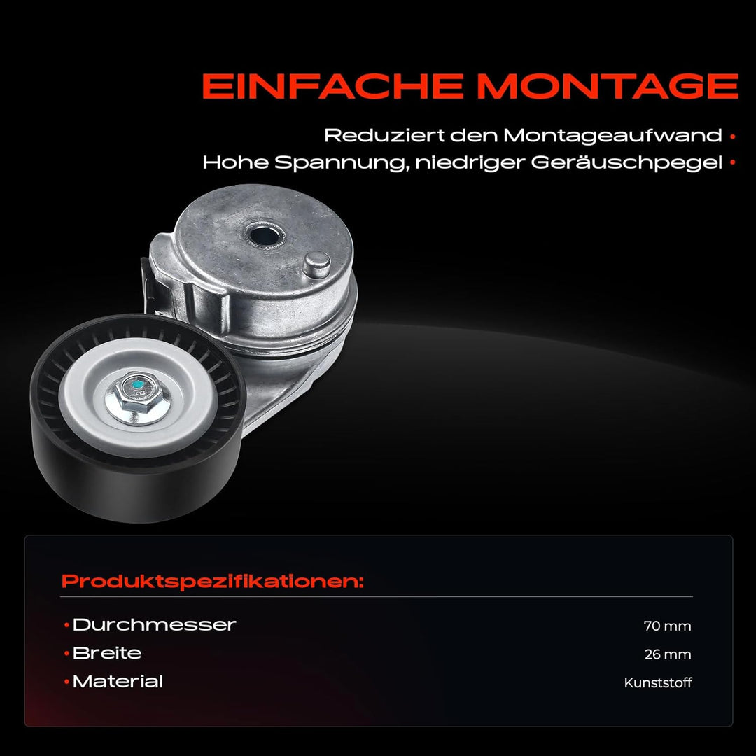 Frankberg Spannrolle Riemenspanner Keilrippenriemen für 300C Aspen Grand Voyager V Pacifica Challeng