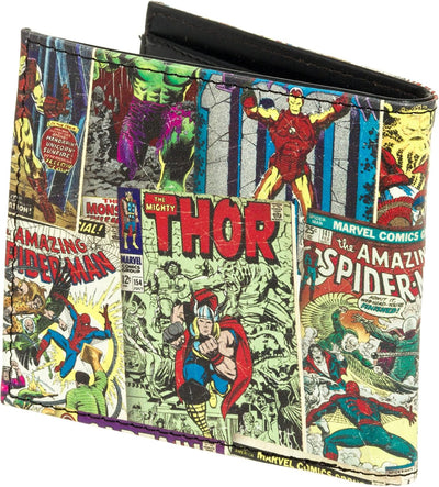 Marvel Comics Men's Graphic Comic Book Wallet (Multi Character) Mehrfarbiges Zeichen, Mehrfarbiges Z