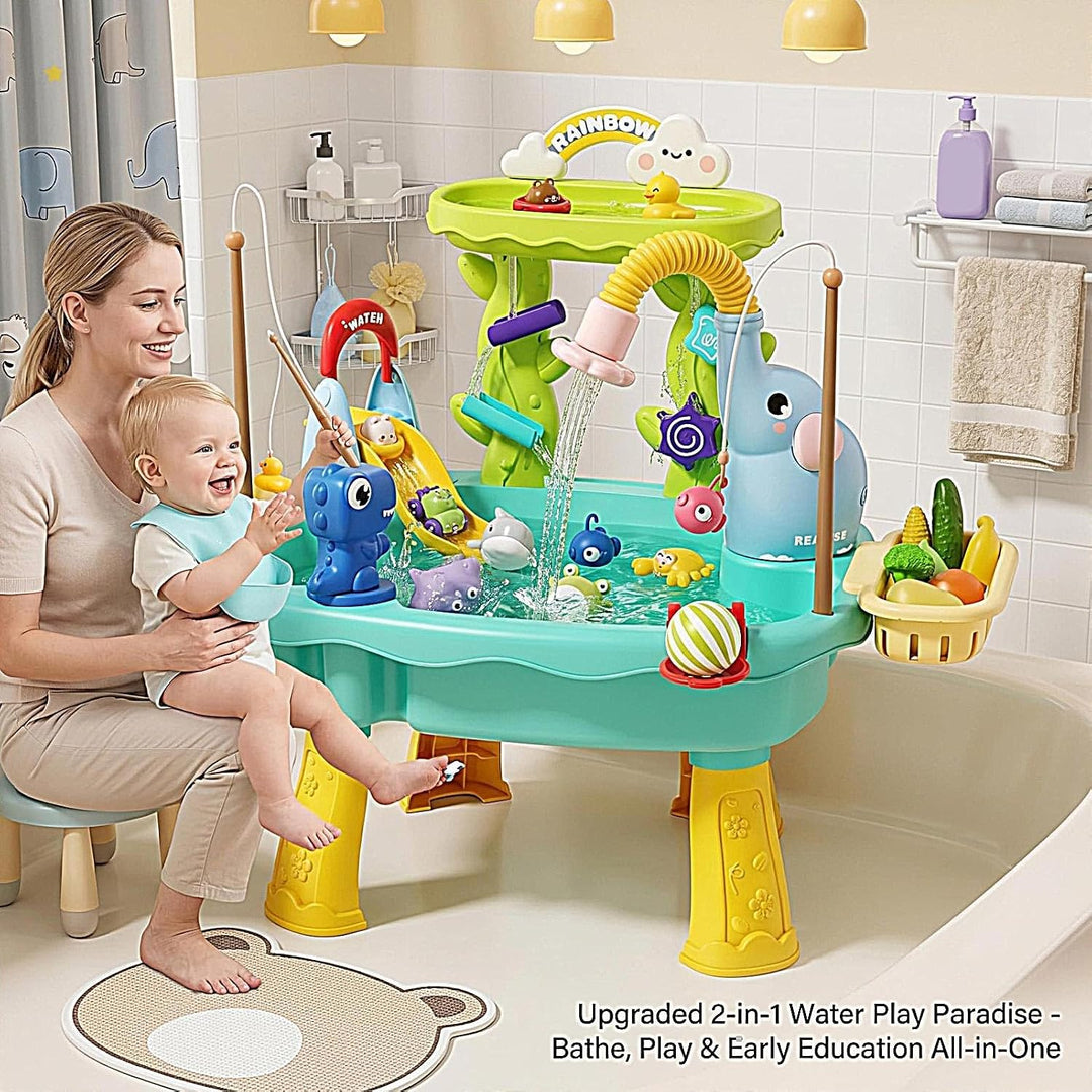 Generisch Kinder Wassertisch Elefanten-Design Sensorik-Waschbeckenspielzeug | Spielspüle Mit Fliesse