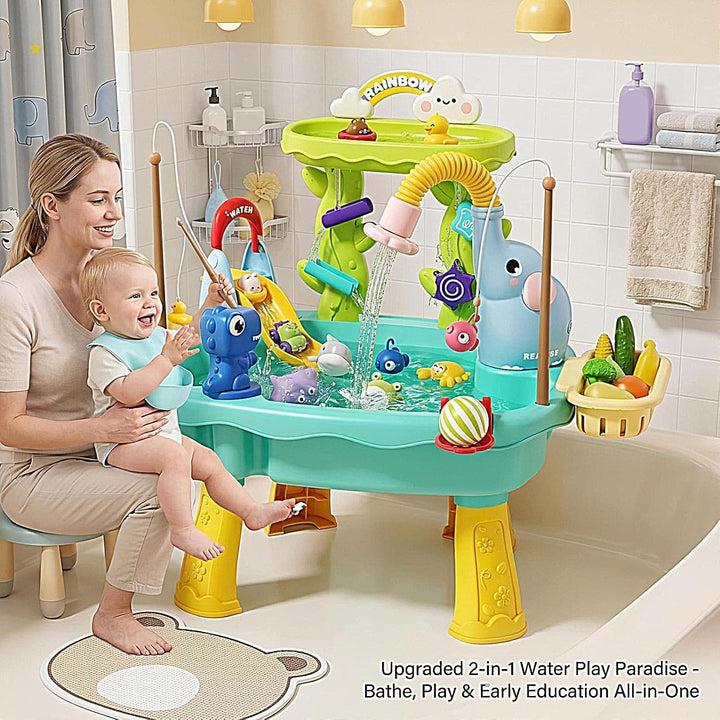 Generisch Kinder Wassertisch Elefanten-Design Sensorik-Waschbeckenspielzeug | Spielspüle Mit Fliesse