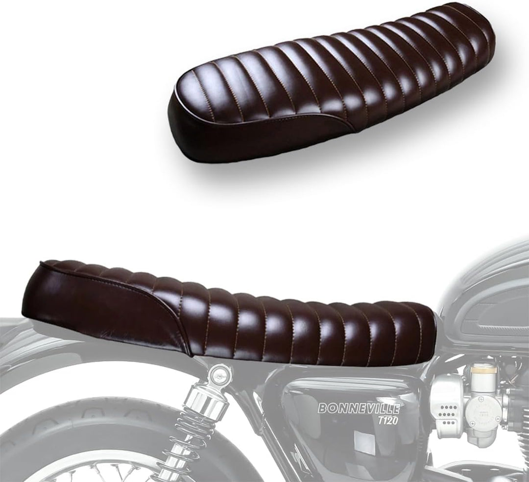 Sitzbank Caferacer kompatibel für Royal Enfield Continental GT 650/535 SL4 Flat braun