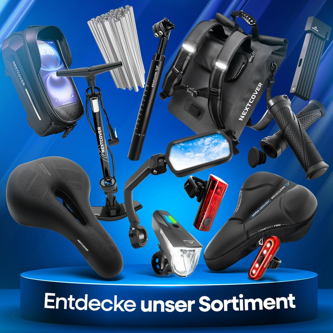 NEXTCOVER® Fahrradsattel mit Memory-Foam 2.0 und [Volume-Air] Federung I maximaler Fahrkomfort I erg
