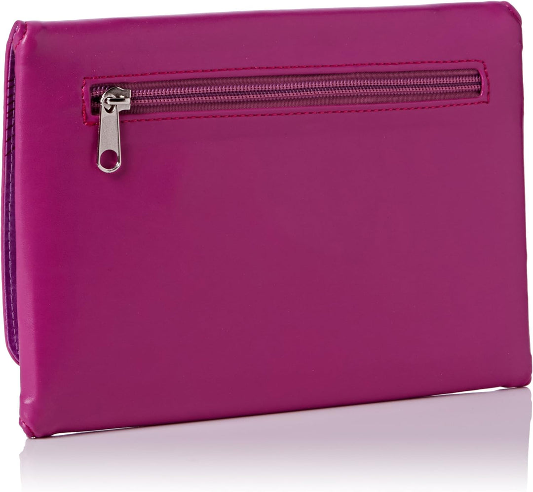 Addi Lace Long Etui, Metall, Purple/Pink/Silver, 25 x 17 x 3.5 cm