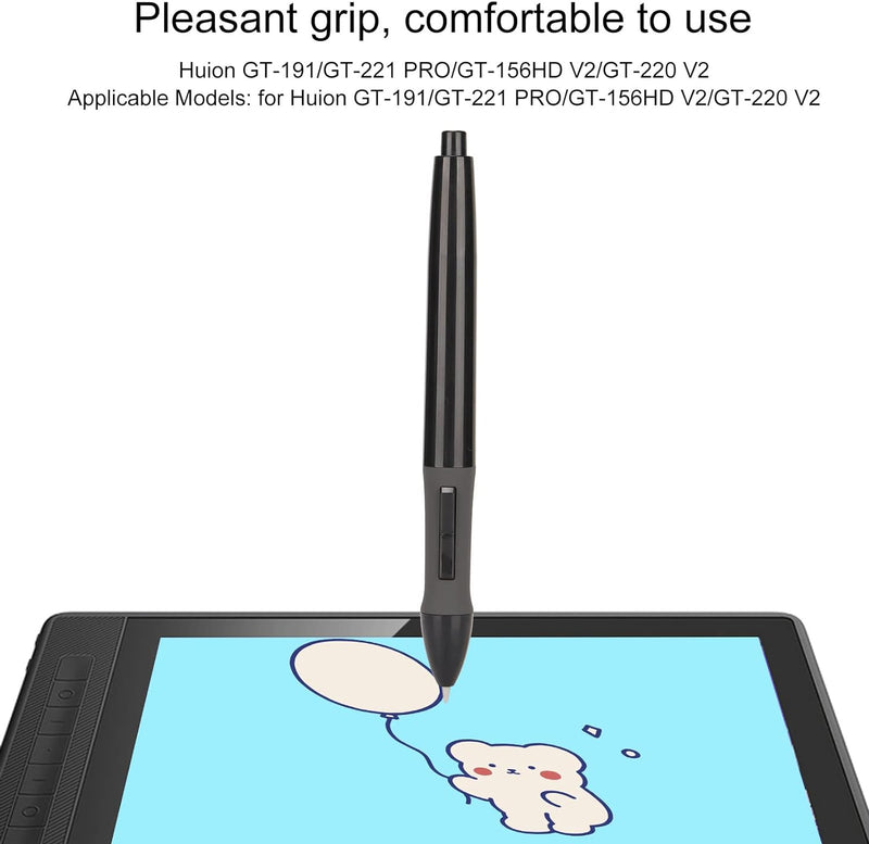 ciciglow Stylus Pen, PEN68D Drawing Tablet Pen 8192 Level Pressure Battery Pen für Huion Grafiktable