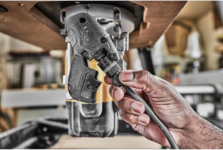Dewalt 2.300 Watt Oberfräse DWE627KT (Leerlaufdrehzahl 9.000-22.000 min-1, Fräskorbhub 80 mm, max. F