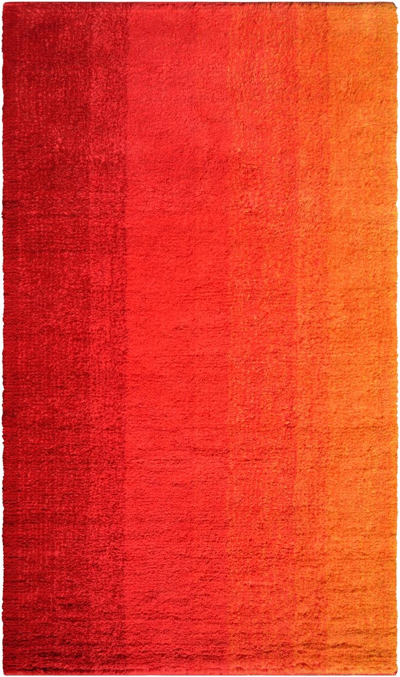 Dyckhoff Badteppich Colori, Rot, 70 x 120 cm, 100% Bio Baumwolle, GOTS 70 x 120 cm Rot, 70 x 120 cm