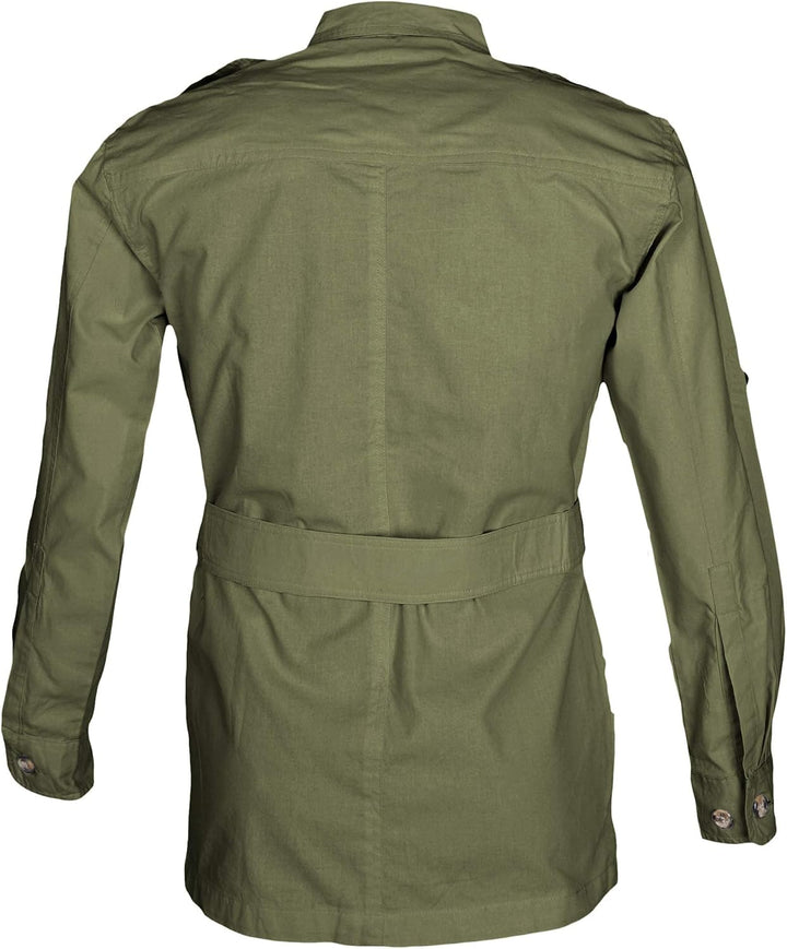 Tag Safari Jacke für Herren, leicht, mehrere Taschen, perfekt für Entdecker, Fotografen und Journali