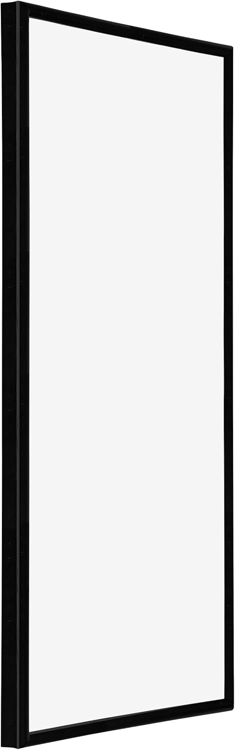 yd. Your Decoration - Bilderrahmen 20x40 cm - Schwarz Hochglanz - Bilderrahmen aus Kunststoff mit An