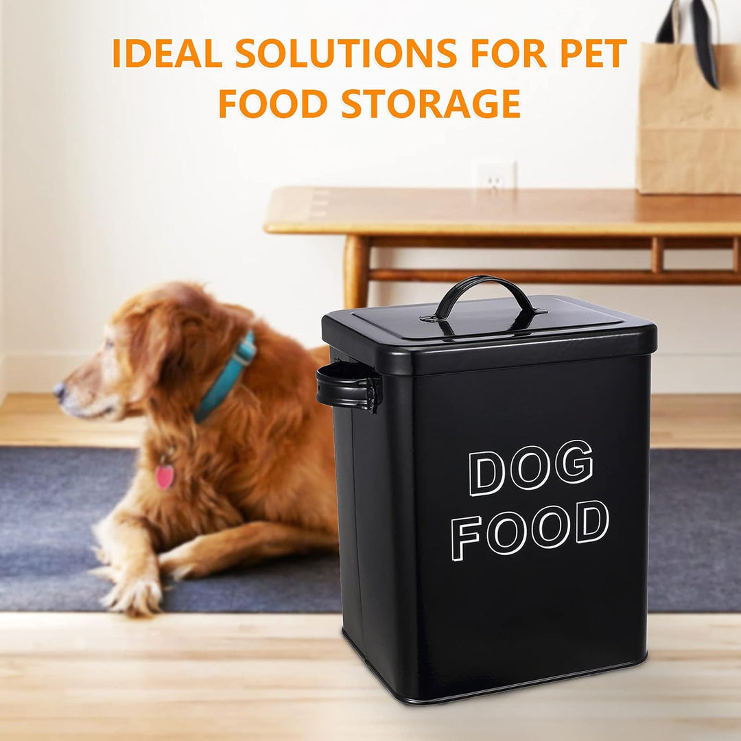 Pethiy Hundefutter hundeleckerli aufbewahrung Box, 6.5 Liter Metall hundefutter Box Aufbewahrungdose