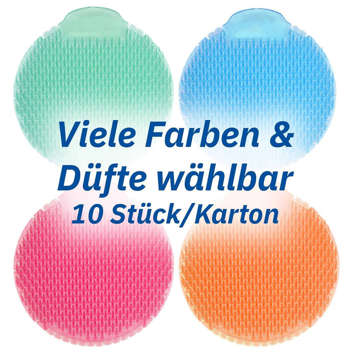 Hypafol Urinaleinlage mit Duft | 10 Stück | Melone Duft | Beidseitig verwendbarer Urinalsieb mit Spr