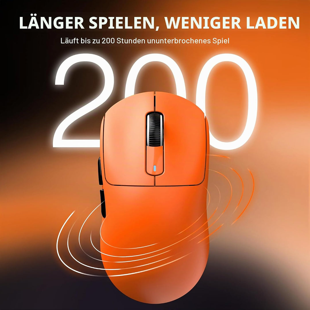 VGN GAMEPOWER x Attack Shark X3 Superlight Kabellose Gaming-Maus, 49g Ultraleicht Mouse, 26000DPI, P