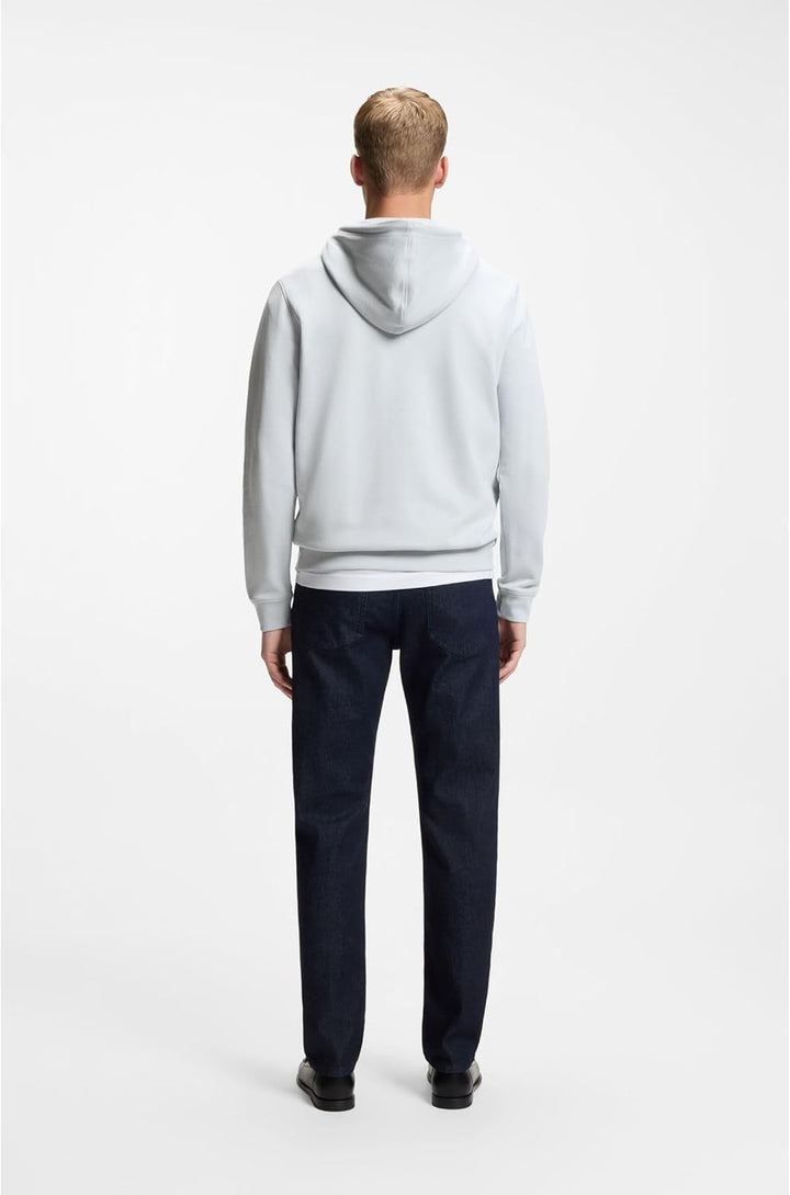 BOSS Herren Wetalk Regular-Fit Hoodie aus Baumwoll-Terry mit Logo-Aufnäher XS 053light/Pastel Grey,