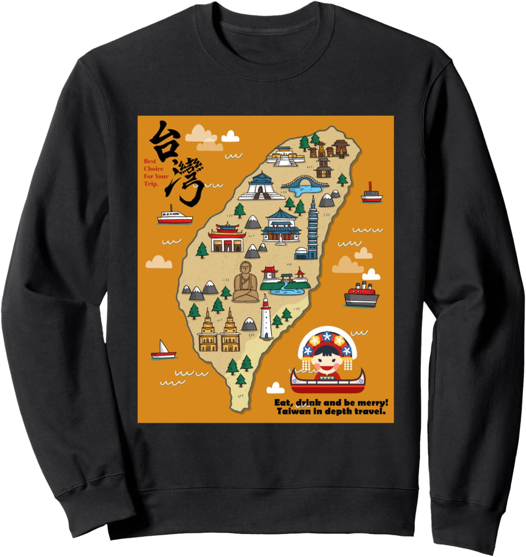 Vintage Taiwan Geschenke für taiwanesische Wurzeln Bubble Sweatshirt