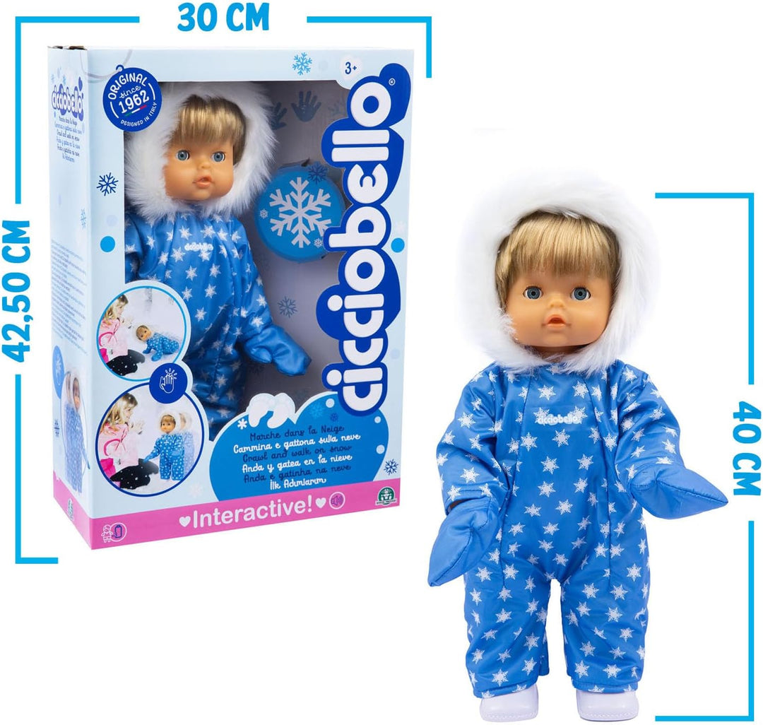CICCIOBELLO, Giochi Presziosi, CCBD6 Walking im Schnee, 42 cm, Harter Körper, interaktives Gehen ode