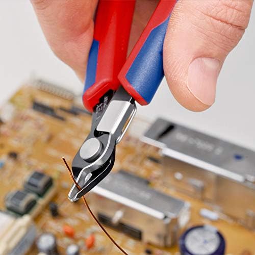 KNIPEX Electronic Super Knipsmit Mehrkomponenten-Hüllen 125 mm, 78 71 125 Chrom 125 mm brüniert, mit