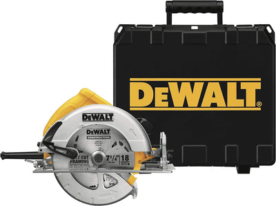 DeWalt 1.600 W Handkreissäge (max. Schnitttiefe 67 mm, für Ablängarbeiten oder Quer- und Neigungschn