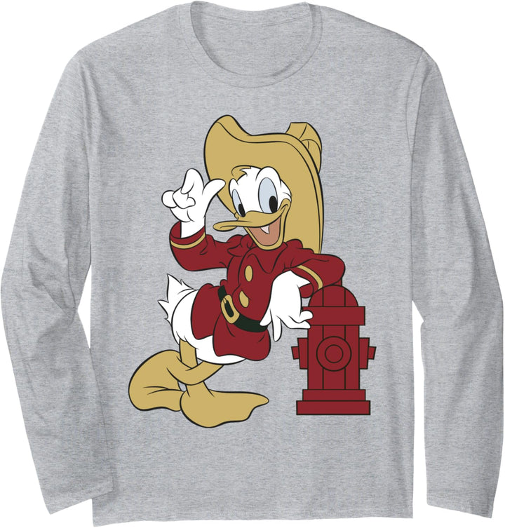 Disney Mickey & Friends Donald Fire Fighter Langarmshirt