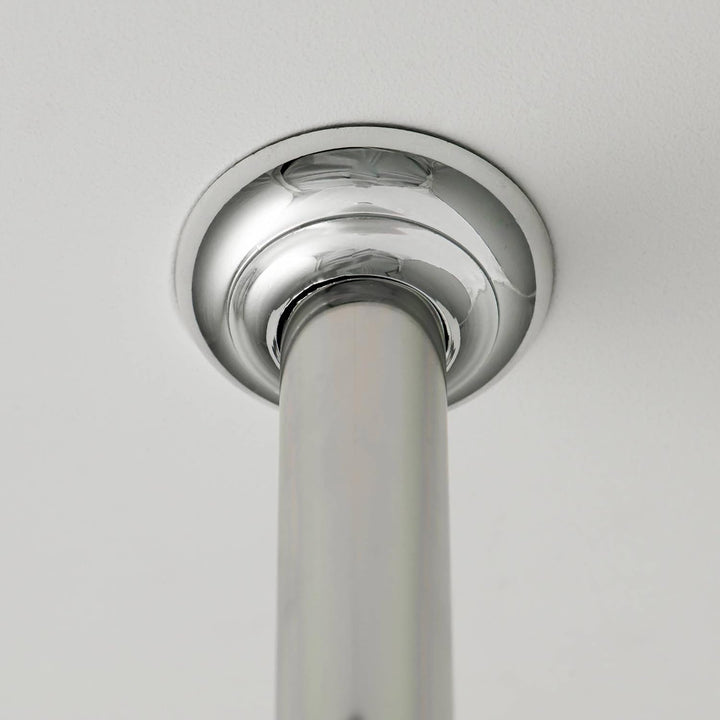 Sealskin Deckenhalterung für Duschvorhangstange, Durchmesser 28 mm, Aluminium, Farbe: Chrom glänzend