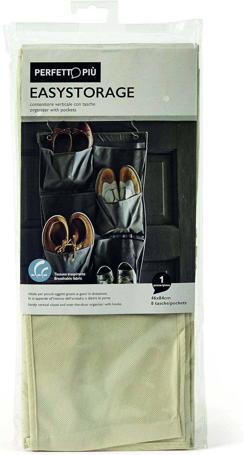 Perfekt Easystorage mehr Hängeaufbewahrung senkrecht, Stoff, Weiss, 46 x 9 x 84 cm